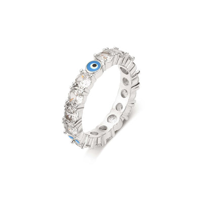 Shyanne Silver Evil Eye Ring