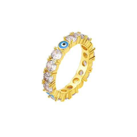 Shyanne Gold Evil Eye Ring