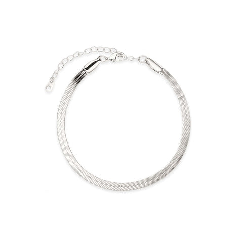 Alaa Silver Snake Chain Bracelet