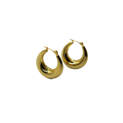 Malak Gold Moon Hoops