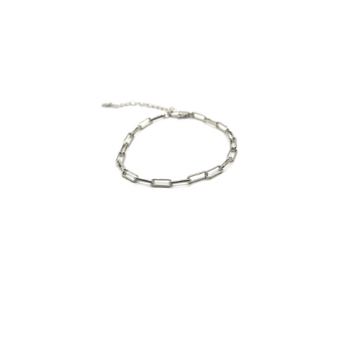 Hidaya Silver Thin Link Bracelet