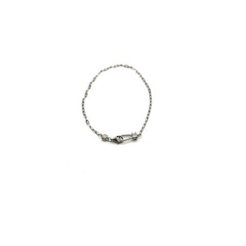 Huma Silver Latch Chain Bracelet