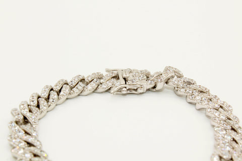 Mays Silver Cuban Link Anklet