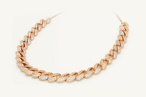Mays Rose Gold Cuban Link Choker