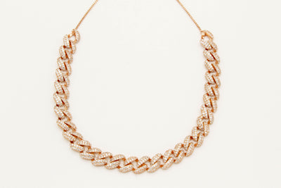 Mays Rose Gold Cuban Link Choker