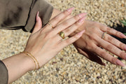 Najla Gold Thick Twist Ring